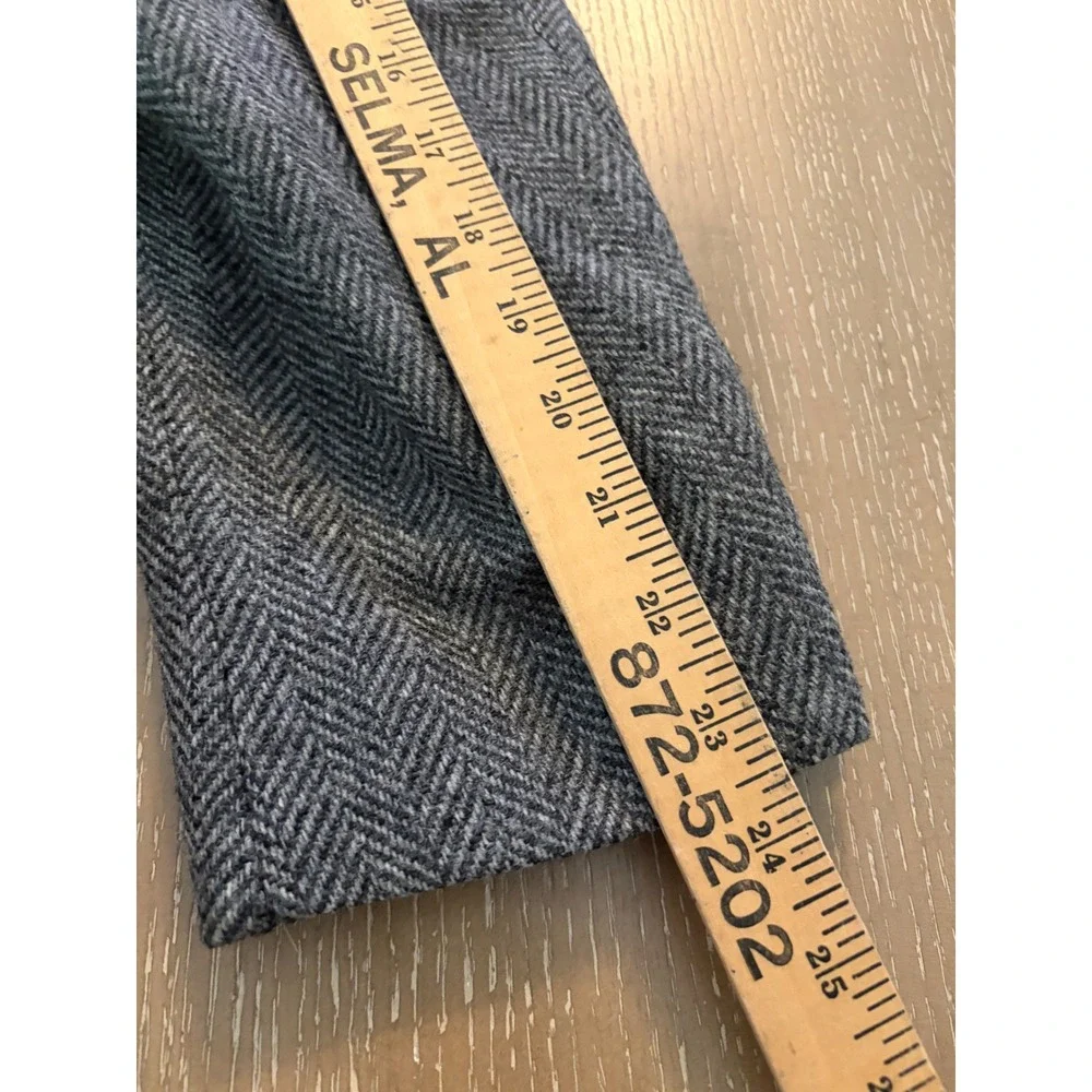 Vintage Harbour Town Harris Tweed Men's Blazer Gray Herringbone Wool Size 40R